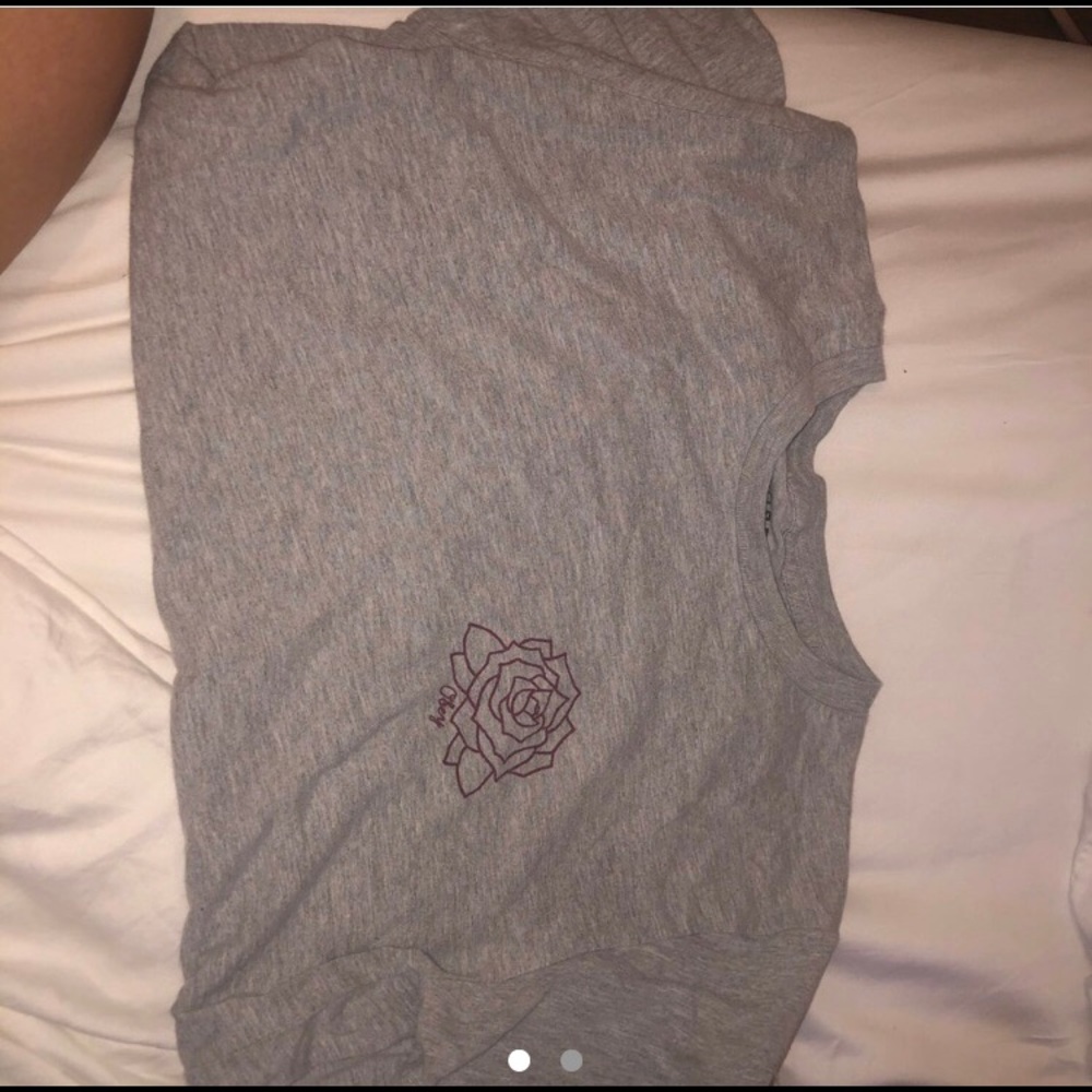 Grey rose obey shirt